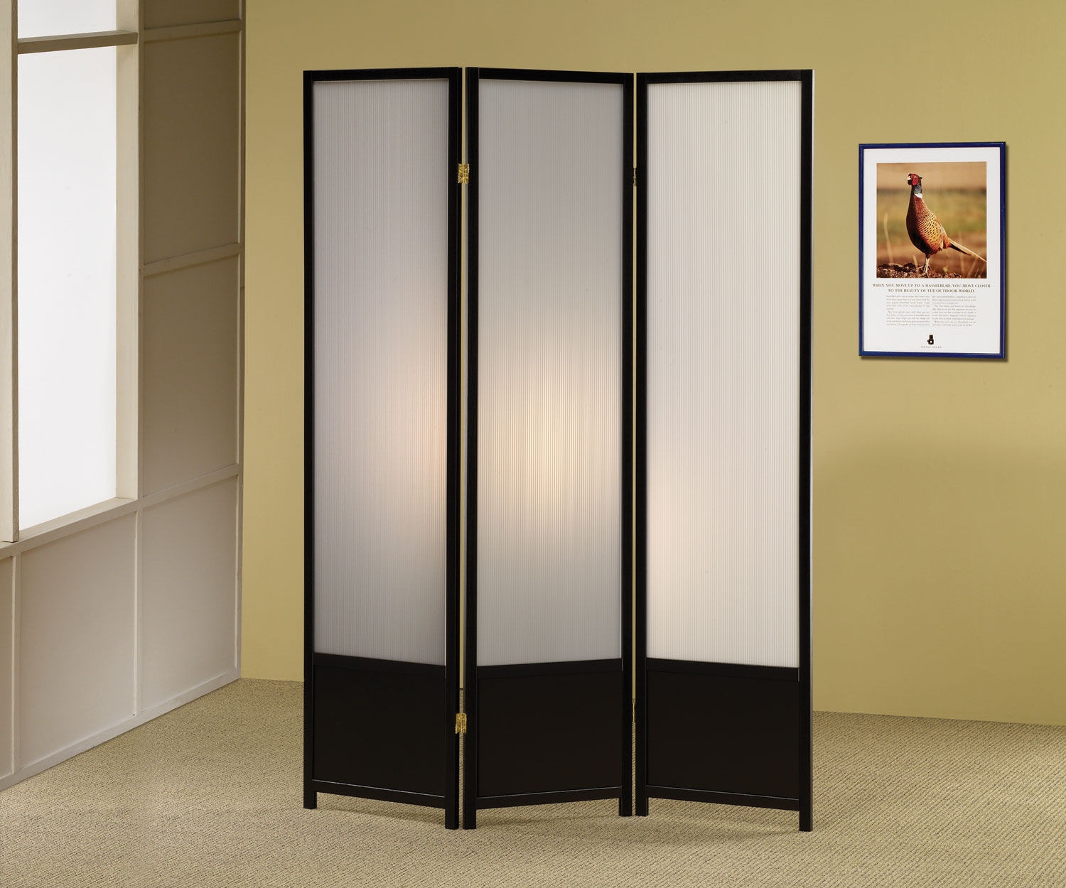 Coaster Home Accents Calix 3-panel Room Divider Folding Shoji