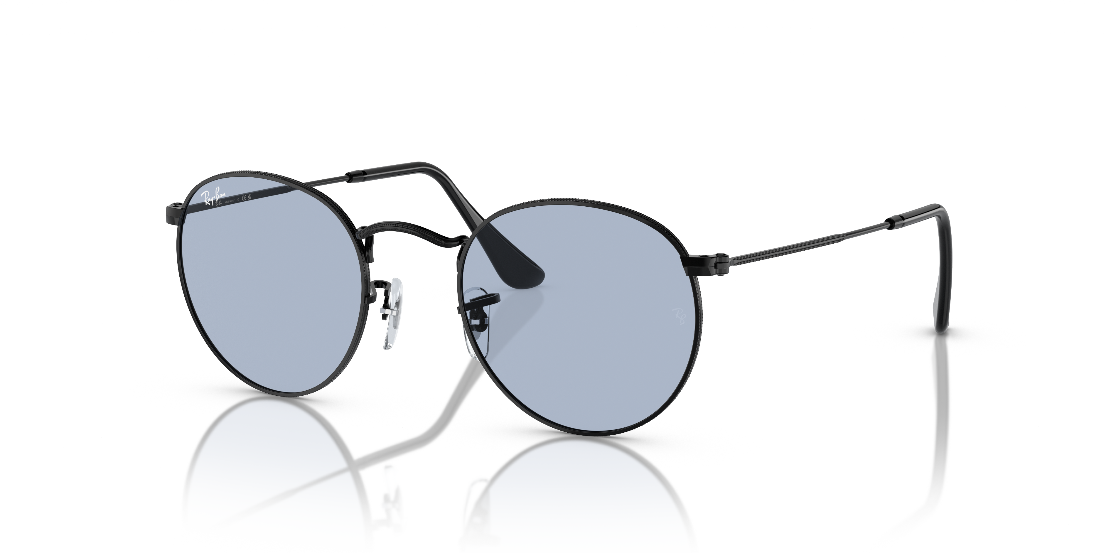 レイバン公式ストア】 Ray-Ban® ROUND METAL サングラス | ブラック X