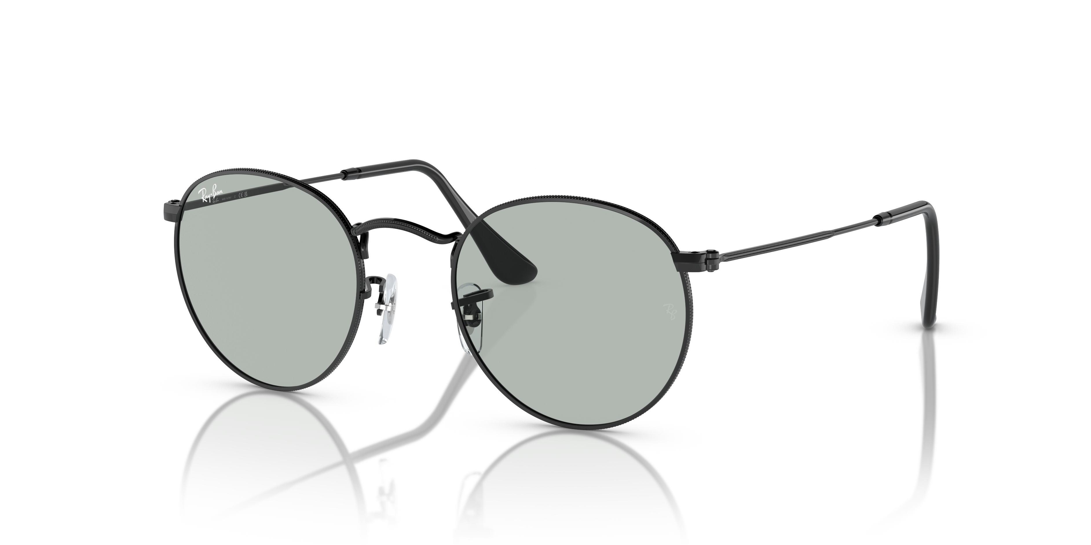 レイバン公式ストア】 Ray-Ban® ROUND METAL サングラス | ブラック X