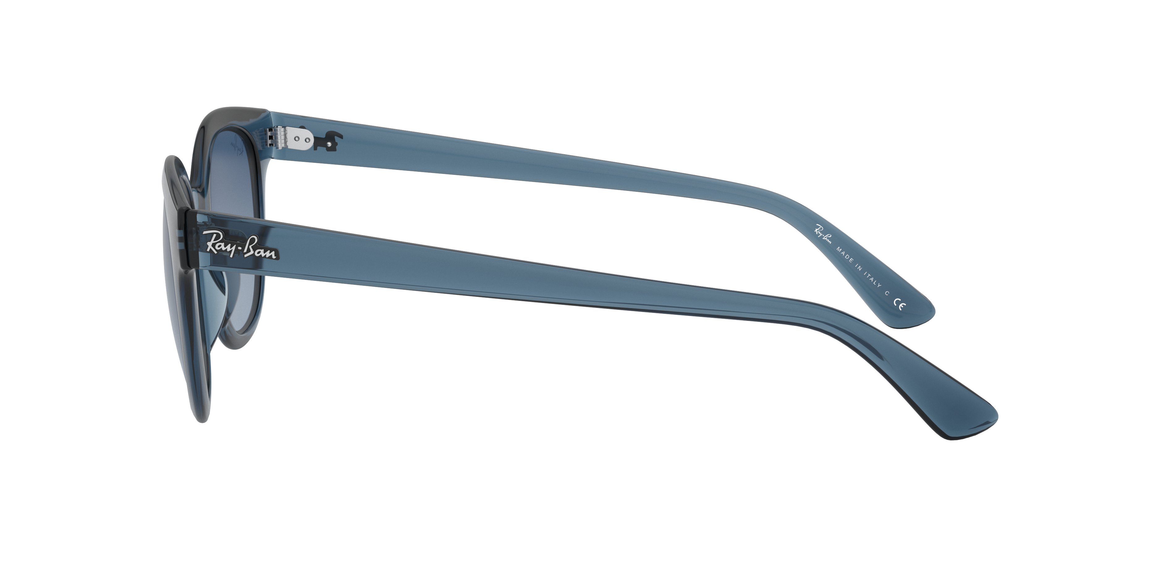 RB4324 Sunglasses in Transparent Dark Blue and Azure/Blue Gradient