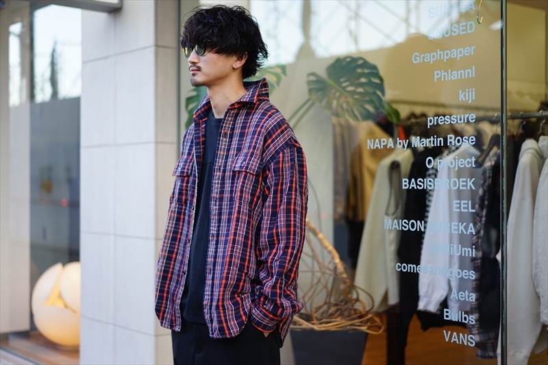 UNUSED(アンユーズド)20AW Collectionの新作、Lambs Wool Check Shirt