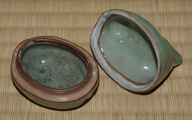 茶道具 真清水蔵六造 青磁 袋鼠香合 共布共箱 V 9725 2025年最新】真