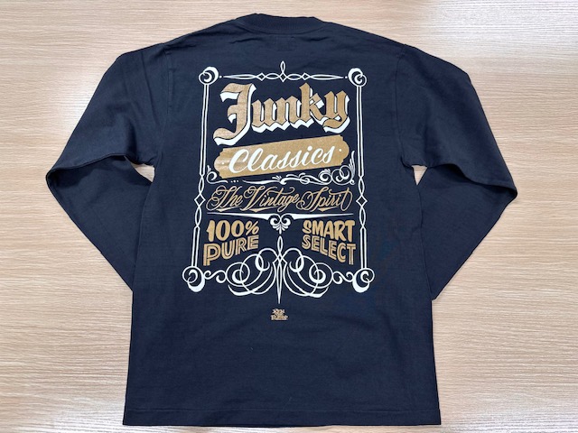 明日発売開始！！大好評のオリジナルロンT！！ | JUNKY CLASSICS