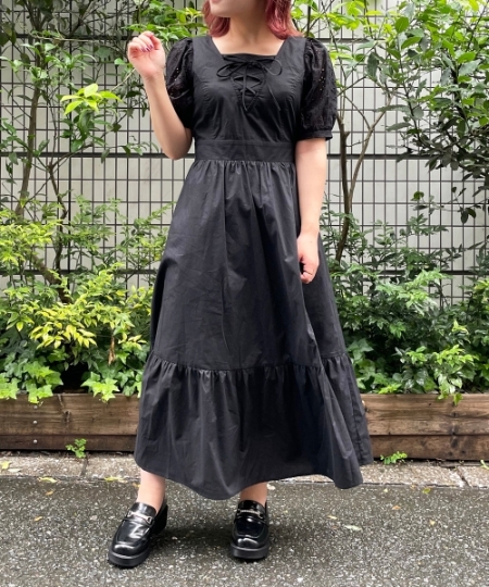 レースアップレトロワンピ/MAJESTIC LEGON(マジェスティックレゴン