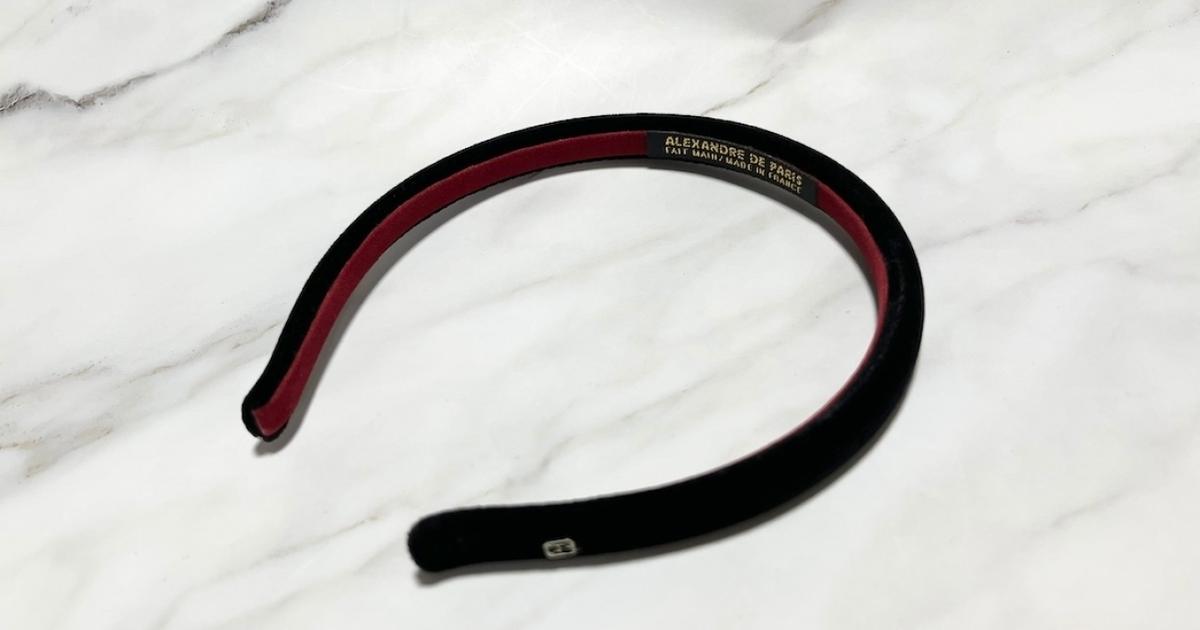 機内限定【ALEXANDRE DE PARIS】のカチューシャが可愛すぎた