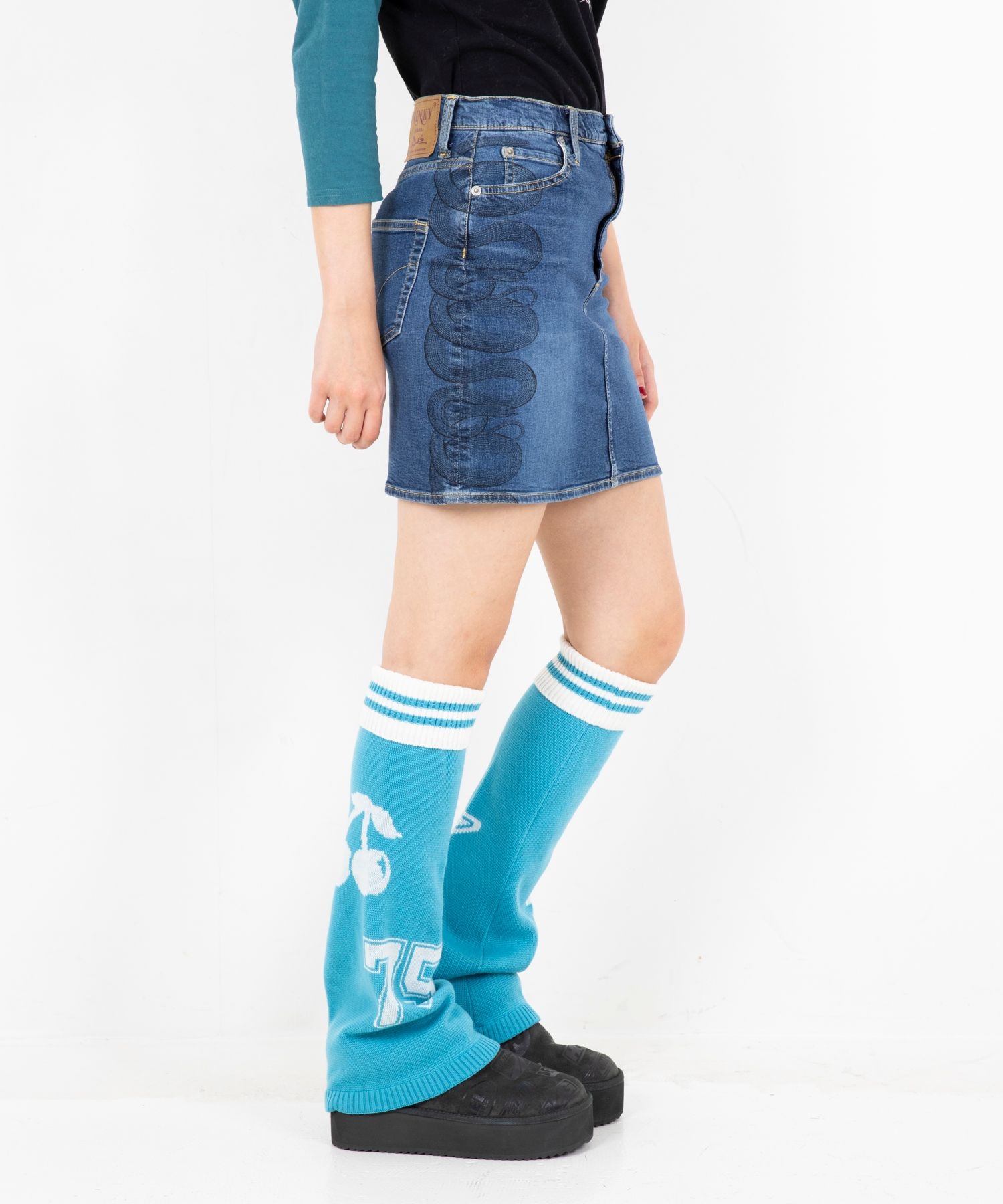 SNAKE LOOP タイトデニムスカート|HYSTERIC GLAMOUR WOMEN | HYSTERIC