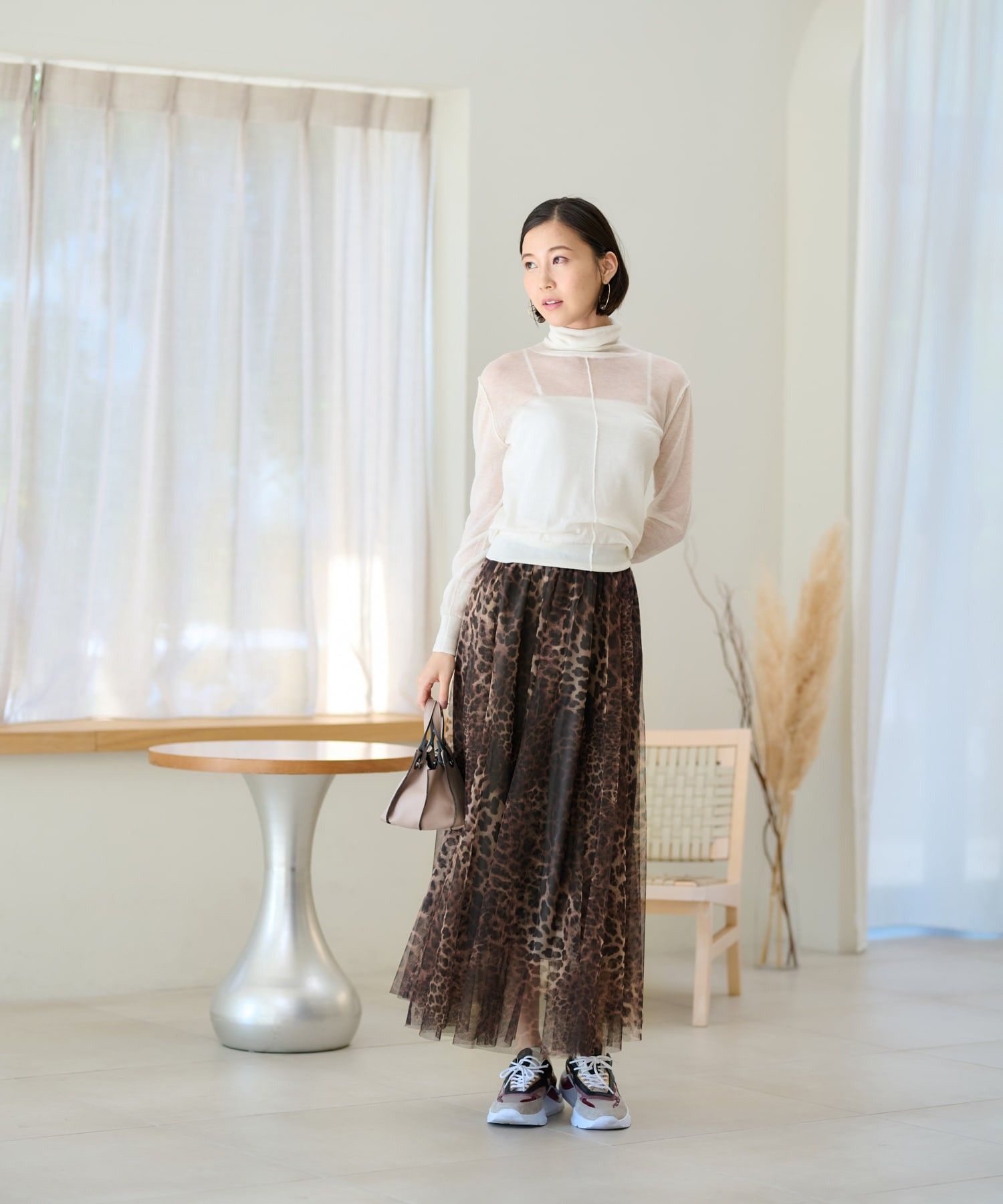 レオパード柄ロングスカート|ネミカ | レリアン公式オンラインストア
