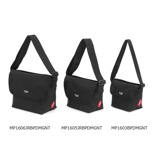 Nylon Messenger Bag JR Back Pocket W/ Divider Magnet | Manhattan