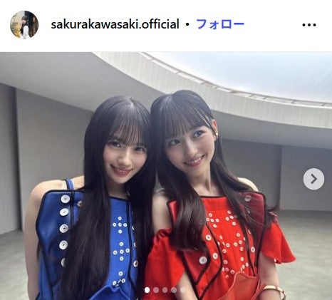乃木坂46川崎桜、素肌際立つノースリーブ衣装姿 新曲「Same numbers