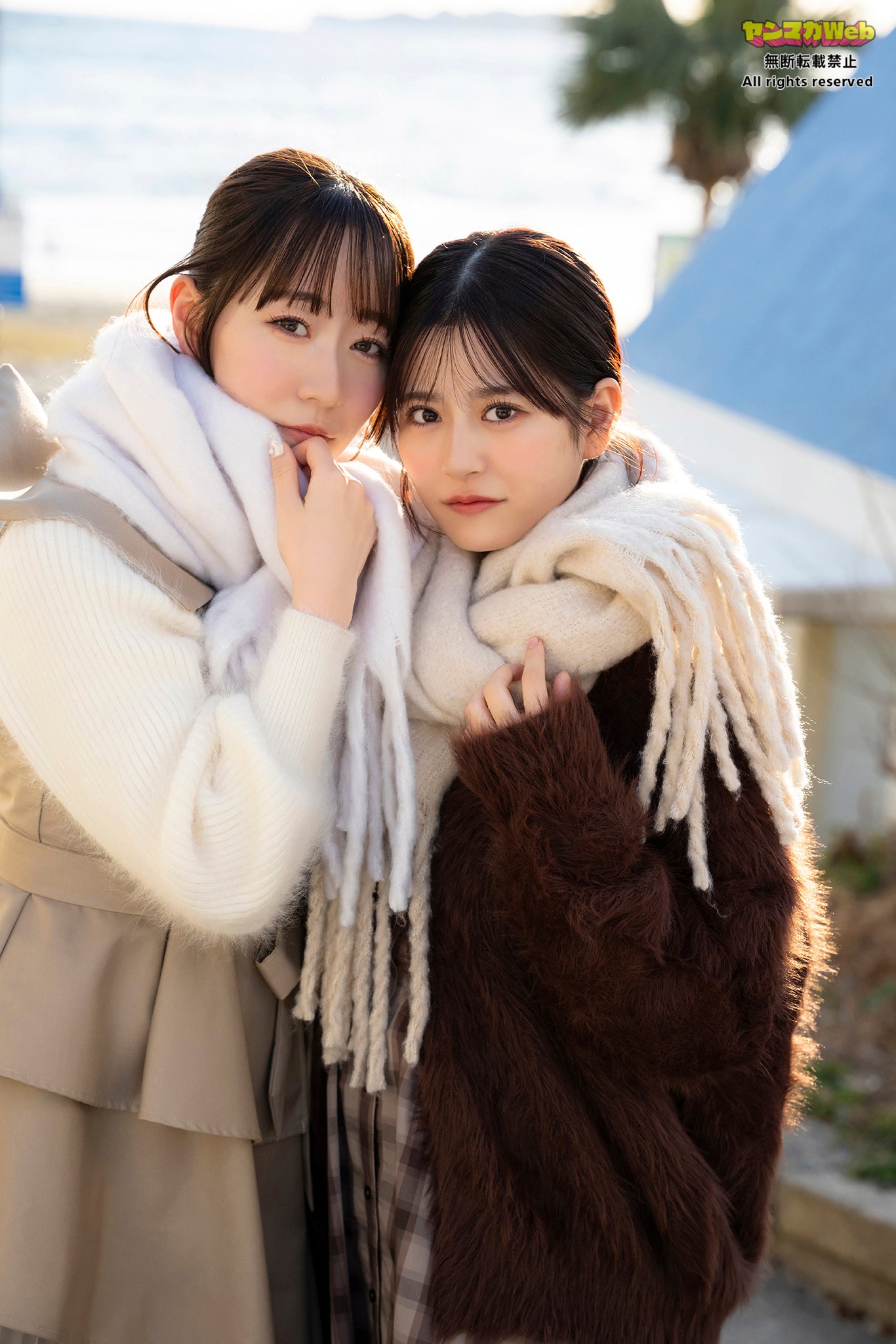 FRUITS ZIPPER月足天音＆真中まな、透明素肌際立つお風呂グラビア