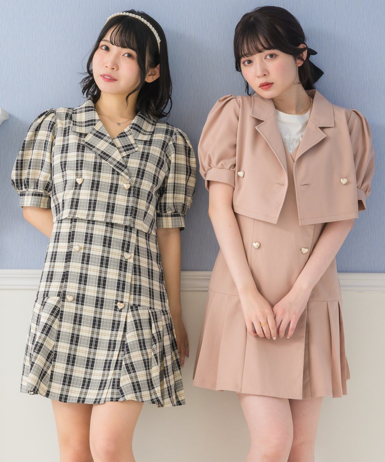 ハート釦JSKセット|ems excite | RETRO GIRL ONLINE STORE レトロ