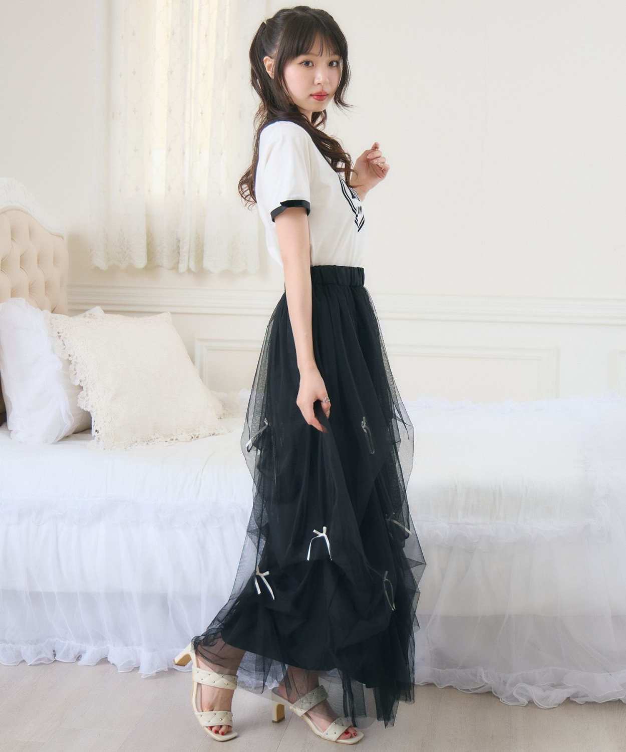 Hikoです。ボンポワン チュールスカート ボンポワン チュールスカート