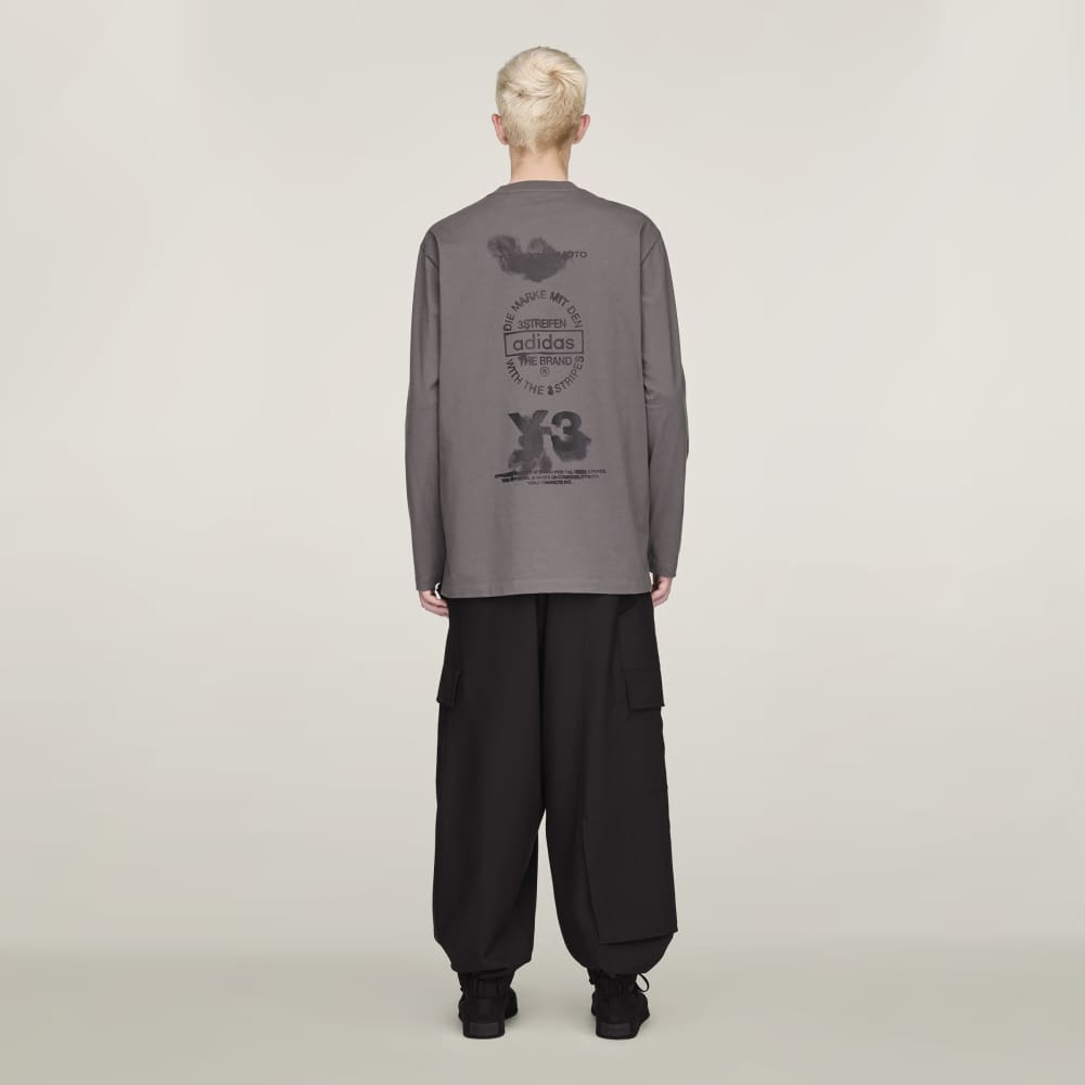 Y-3 GRAPHIC LONG SLEEVE TEE Y-3│Y-3 ワイスリー