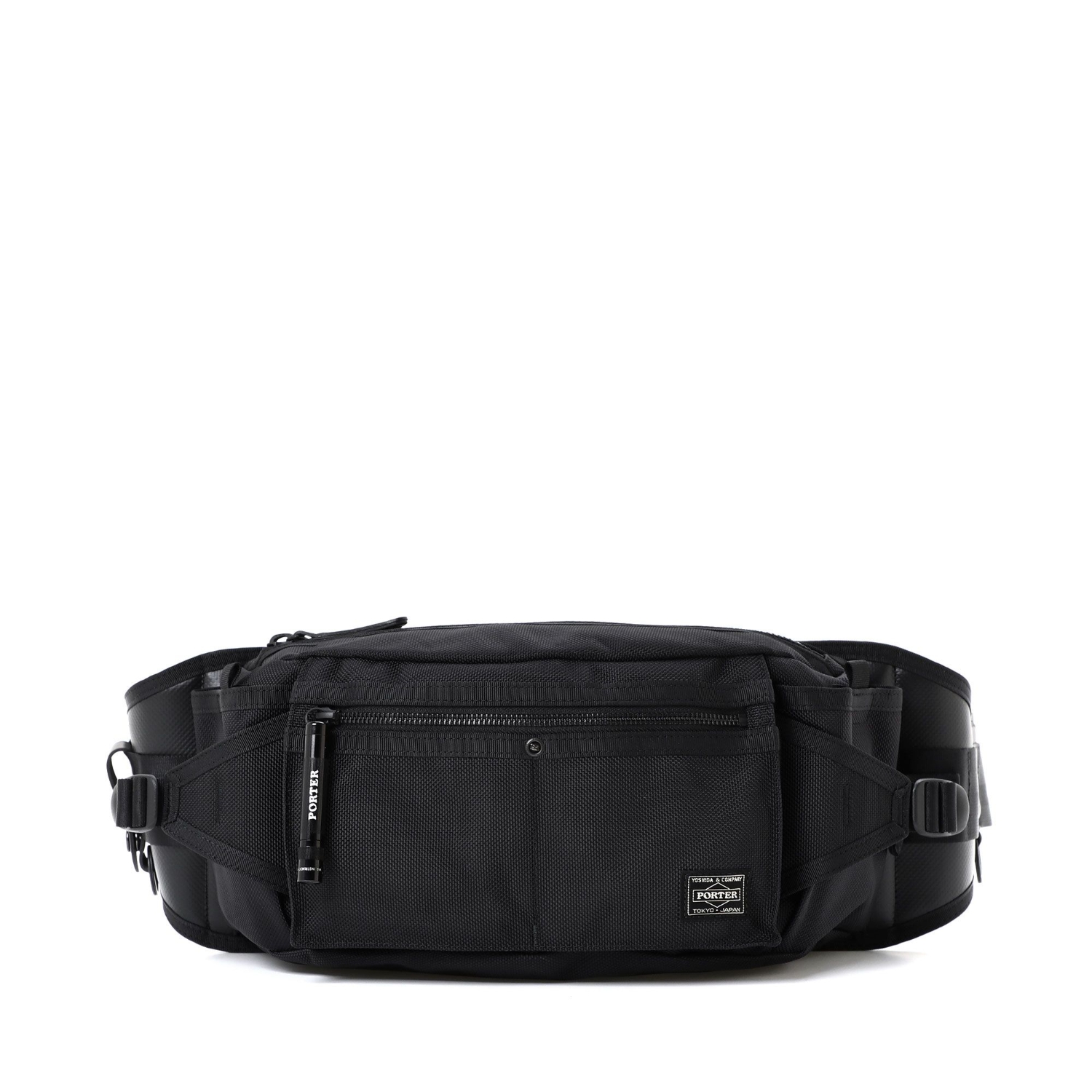 美品】PORTER黒 HEAT ウエストバッグ HEAT(ヒート) WAIST BAG | 吉田