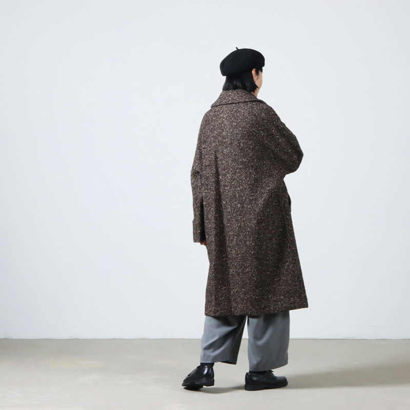 TICCA (ティッカ) ミックスツイードテントコート