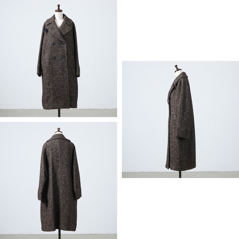 TICCA (ティッカ) ミックスツイードテントコート