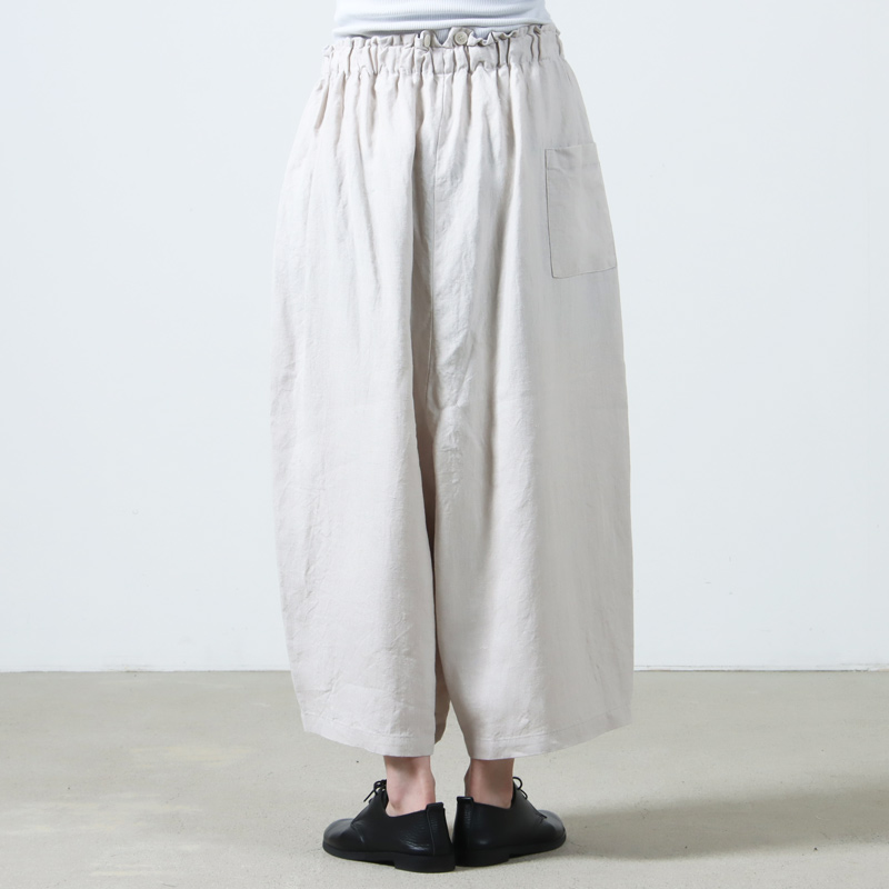 Vlas blomme (ヴラスブラム) ウォッシュドリネン サルエルパンツ