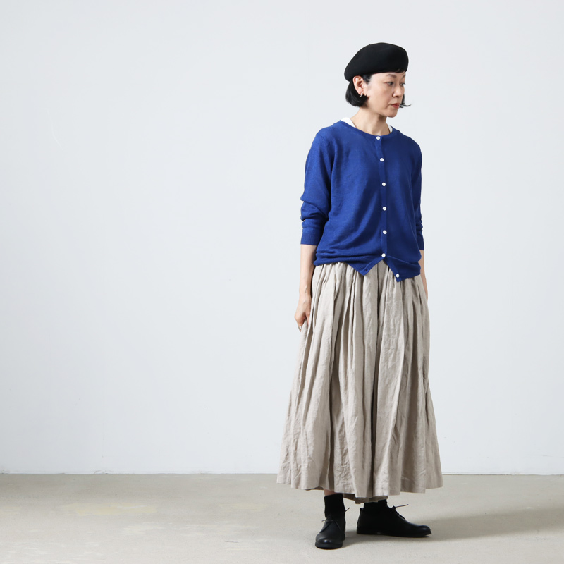 YAECA (ヤエカ) WRITE CULOTTES LINEN / ライトキュロットリネン