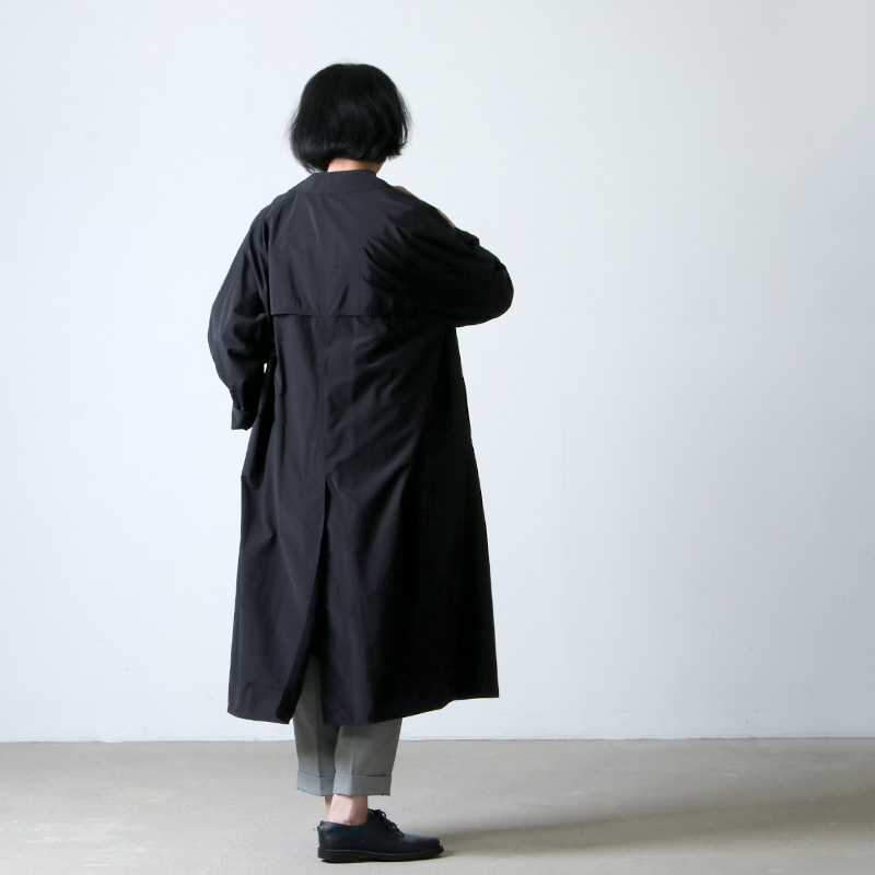 YAECA (ヤエカ) CONTEMPO RAIN COAT black / コンテンポレインコート