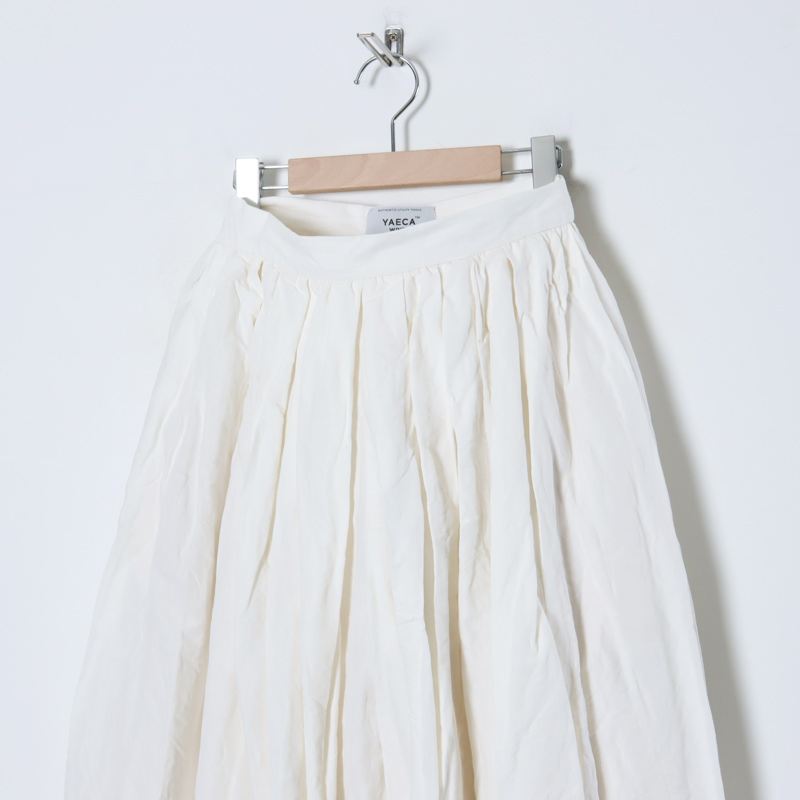 YAECA (ヤエカ) WRITE CULOTTES COTTON LINEN / ライトキュロット