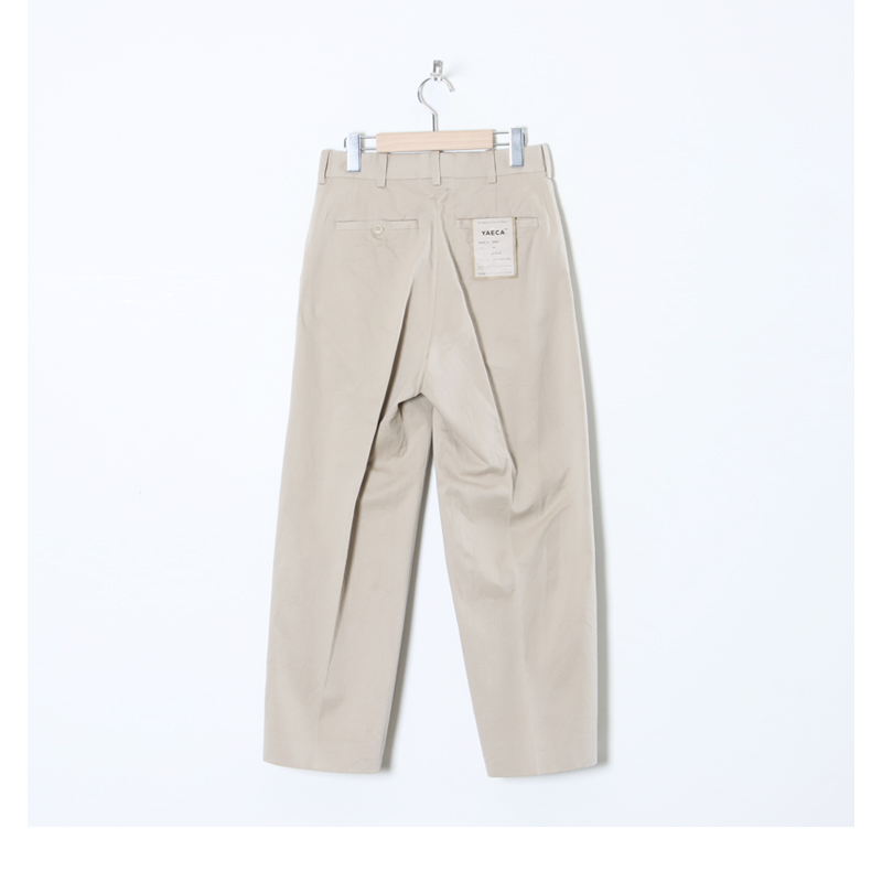 YAECA (ヤエカ) CHINO CLOTH PANTS CREASED / チノクロスパンツクリースド