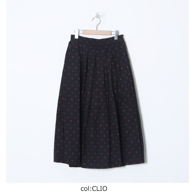 YAECA (ヤエカ) Wギャザースカート Gathered Skirt