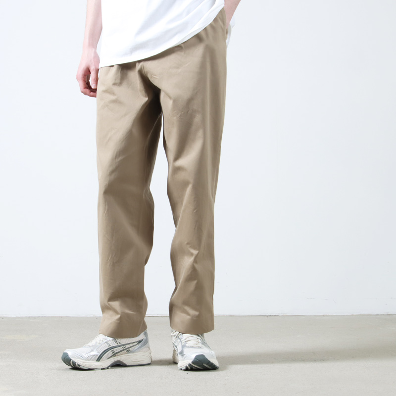 YAECA (ヤエカ) CHINO CLOTH PANTS TACK TAPERED / チノクロスパンツ