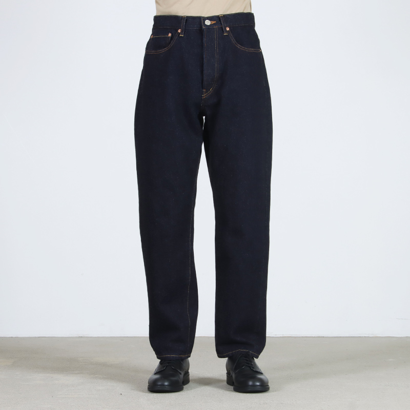 YAECA (ヤエカ) 10-13W Denim Pants Wide Tapered / インディゴ デニム