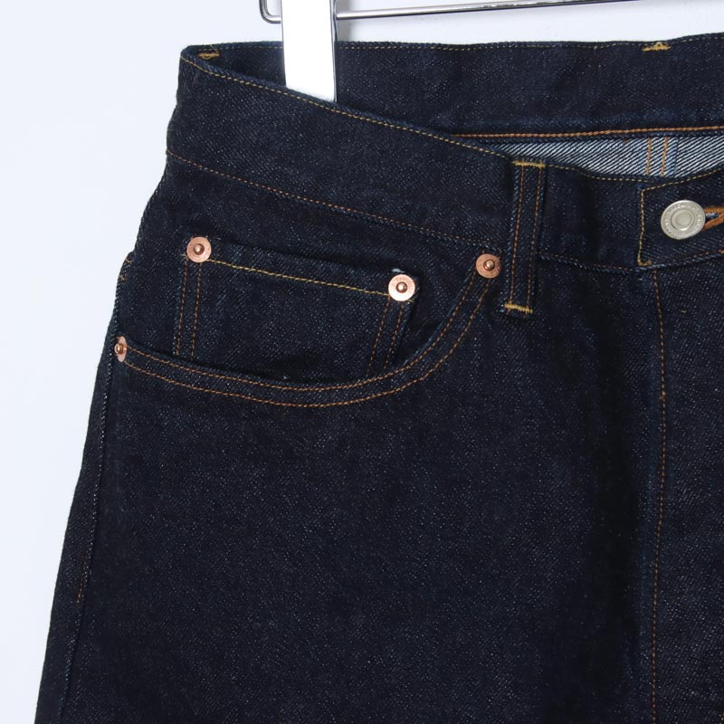 YAECA (ヤエカ) 10-13W Denim Pants Wide Tapered / インディゴ デニム