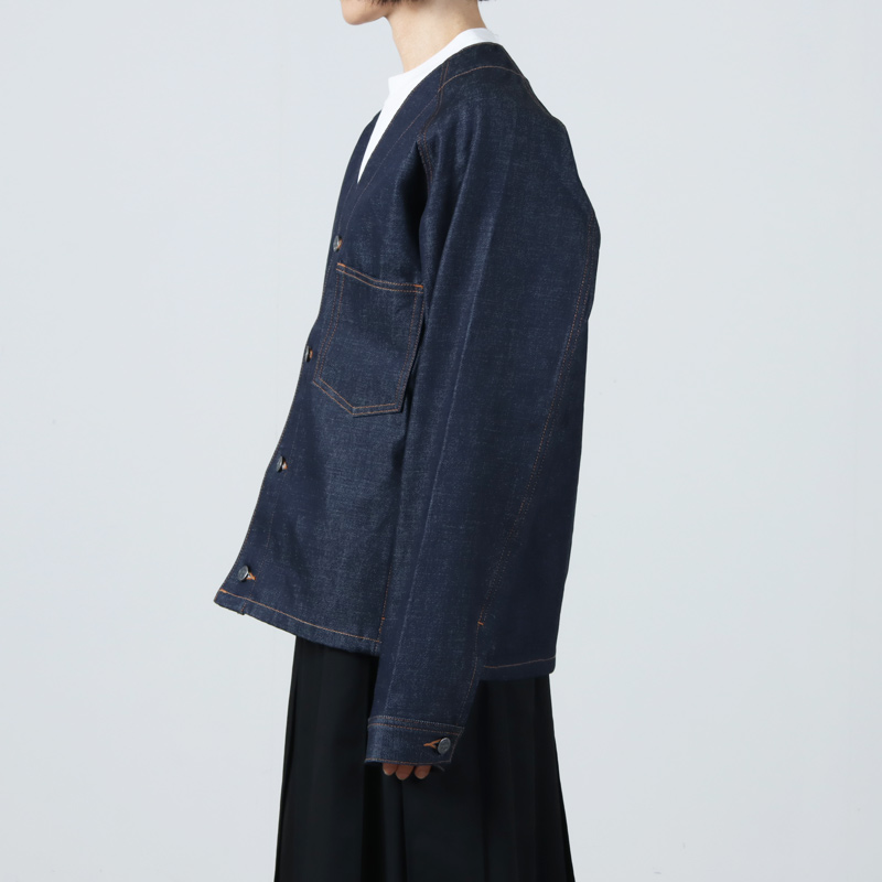 A.P.C. (アーペーセー) VESTE JEAN ENGINEER / ノーカラーデニムジャケット