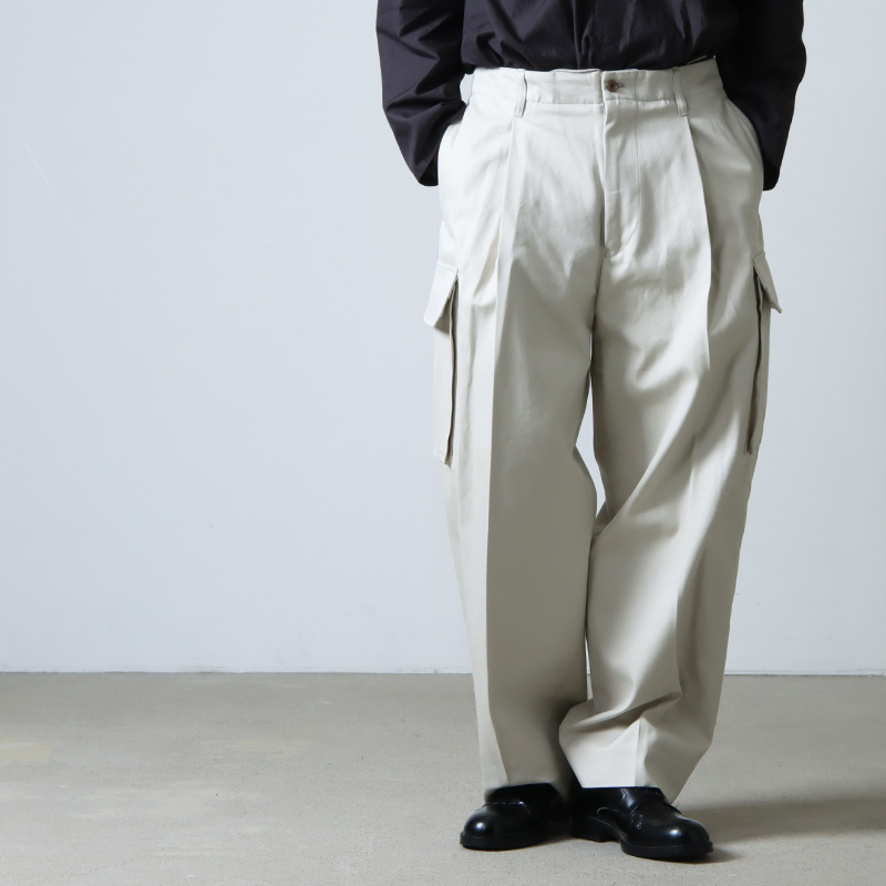 blurhms (ブラームス) Drill Chambray Super Wide 6P Slacks / ドリル