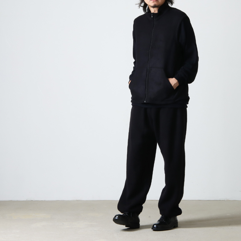 comoli｜シルクフリース ハーフジッププルオーバー comoli 19aw シルク