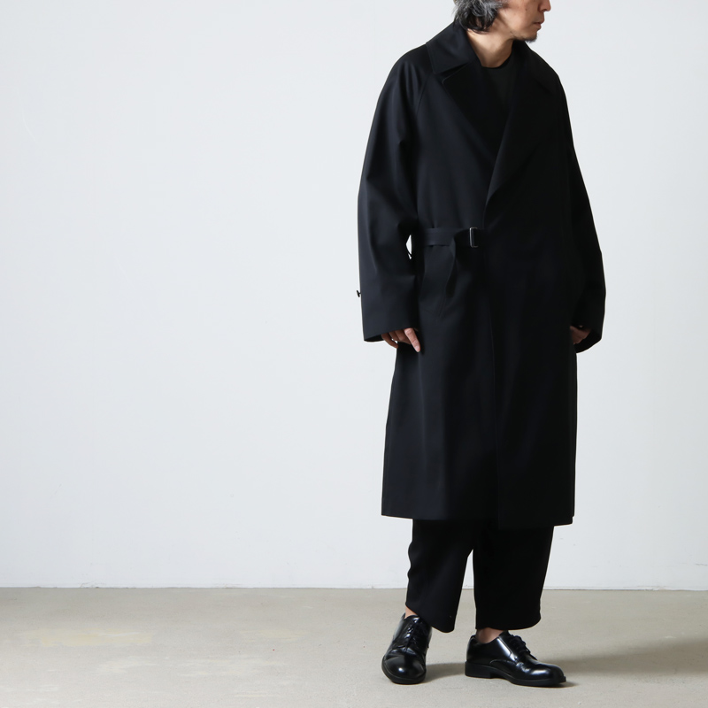 COMOLIコモリ⁄18AW⁄ウールサージタイロッケンコート⁄サイズ1⁄ブラウン