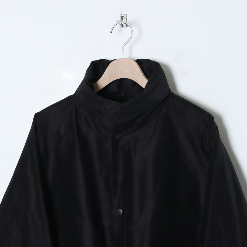 COMOLI (コモリ) コットンシルク フーデッドコート