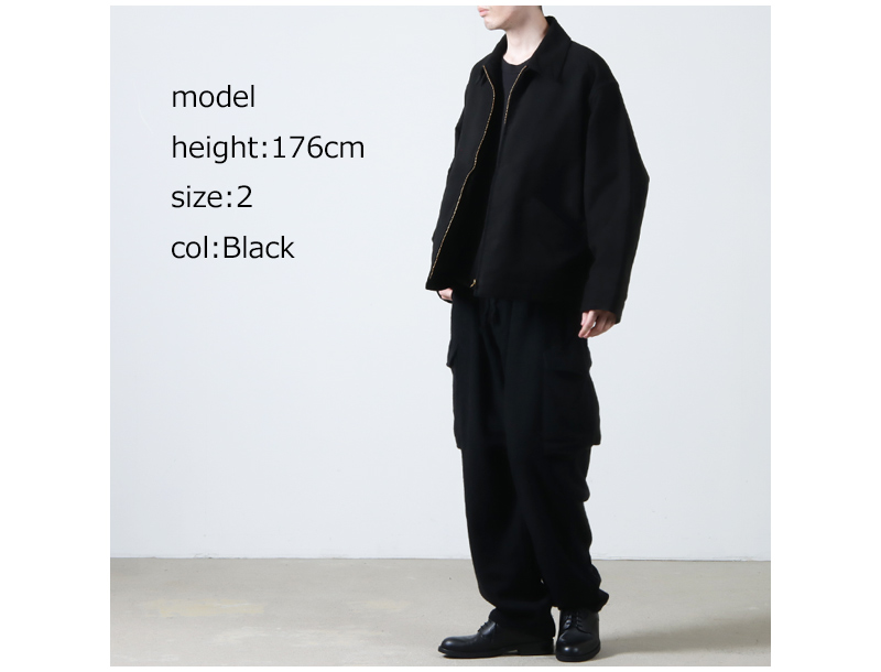 25AW 25AW COMOLI コモリ モールスキン ジップショートジャケット