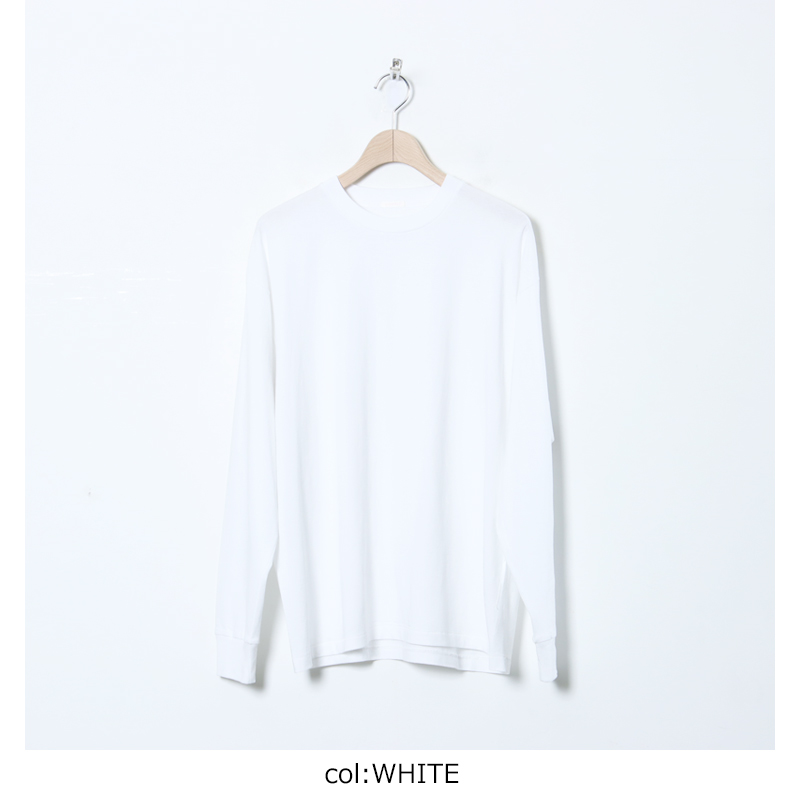 COMOLI (コモリ) コットンジャージ 長袖Tシャツ