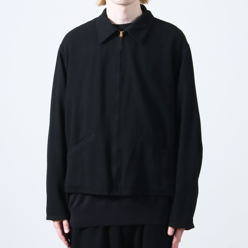 COMOLI (コモリ) シルクネップ ジップショートジャケット