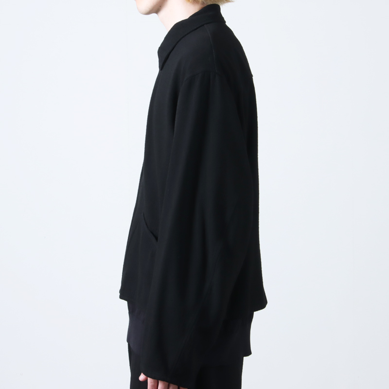 COMOLI (コモリ) シルクネップ ジップショートジャケット