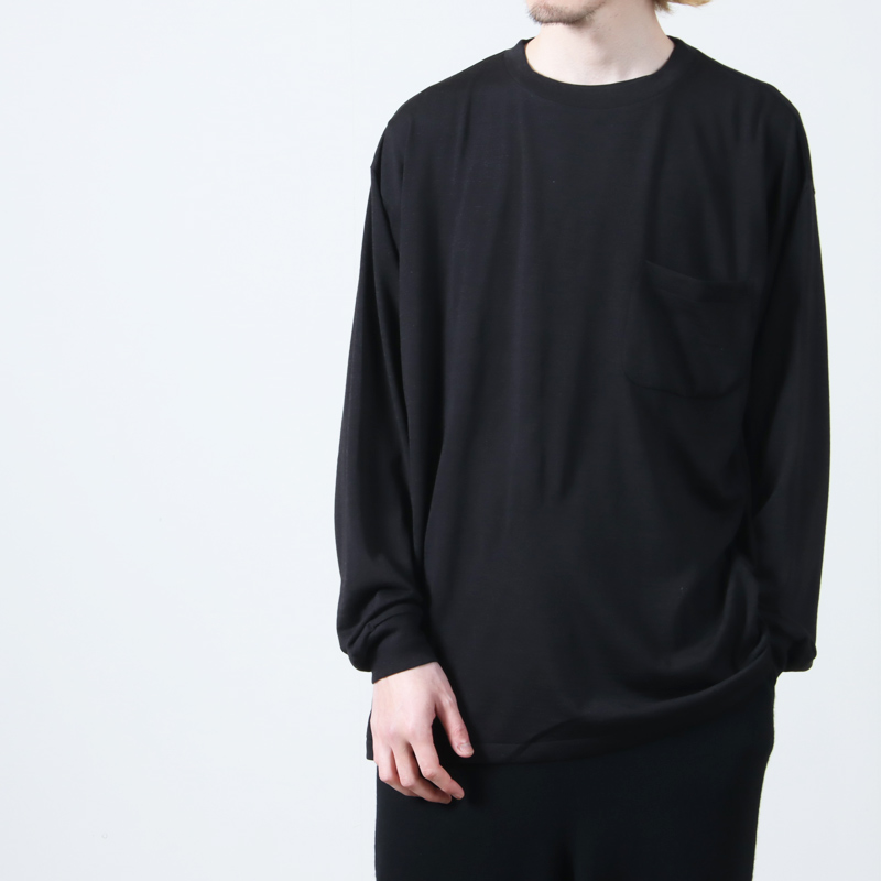 COMOLI (コモリ) サマーウール 長袖Tシャツ