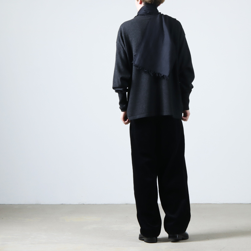 COMOLI (コモリ) カシミヤシルク 製品染ストール