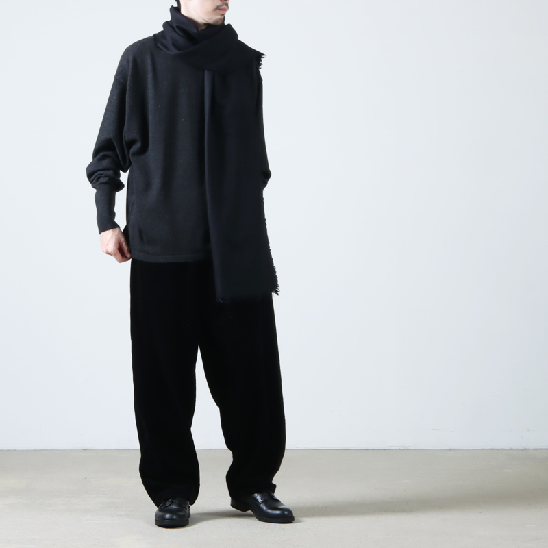 COMOLI (コモリ) カシミヤシルク 製品染ストール