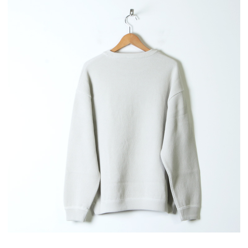 crepuscule (クレプスキュール) Moss stitch L/S sweat / モス