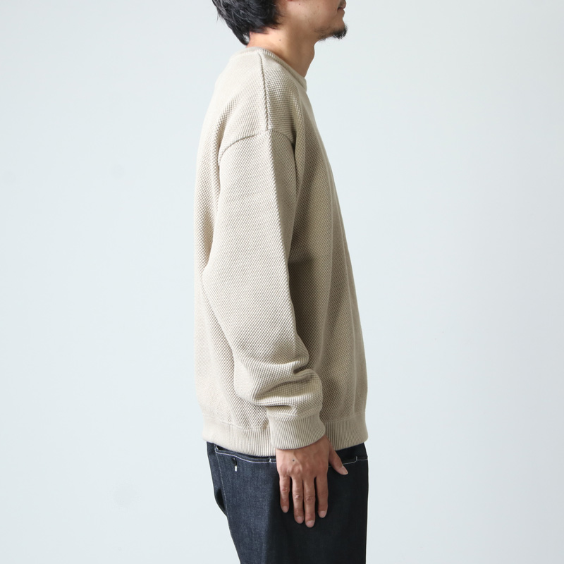 crepuscule (クレプスキュール) Moss stitch L/S sweat / モス