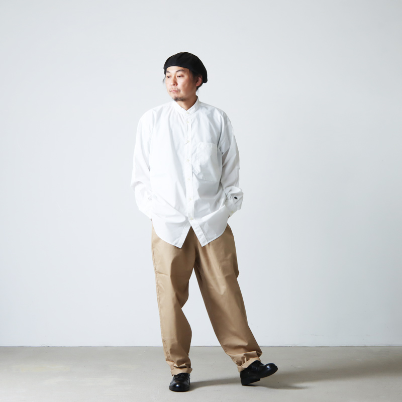 DAIWA PIER39 (ダイワピア39) TECH BAND COLLAR SHIRTS L/S / テック