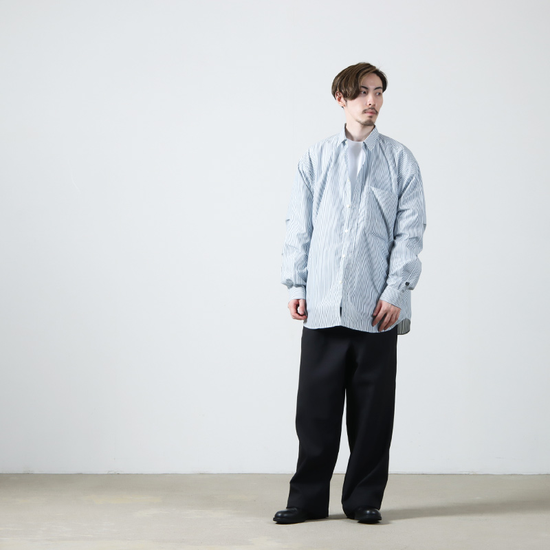 DAIWA PIER39 (ダイワピア39) TECH REGULAR COLLAR SHIRT L/S STRIPE