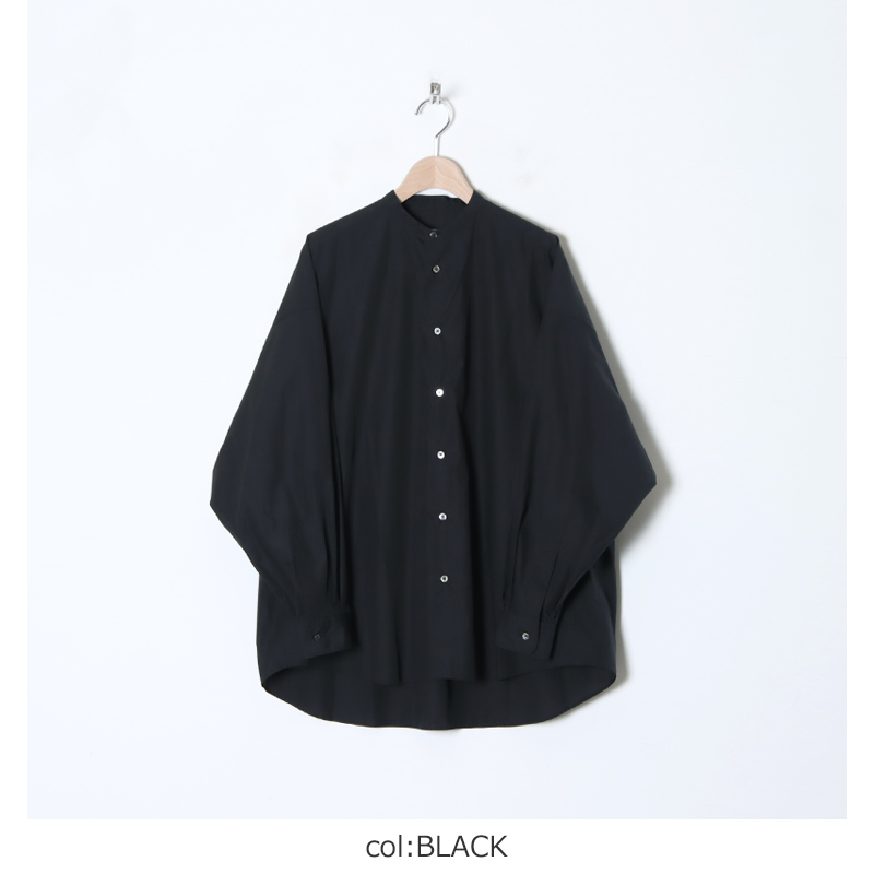 Graphpaper (グラフペーパー) Broad L/S Oversized Band Collar Shirt