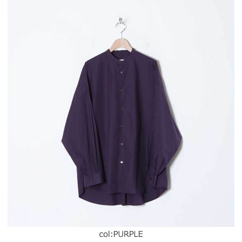 Graphpaper (グラフペーパー) Broad L/S Oversized Band Collar Shirt