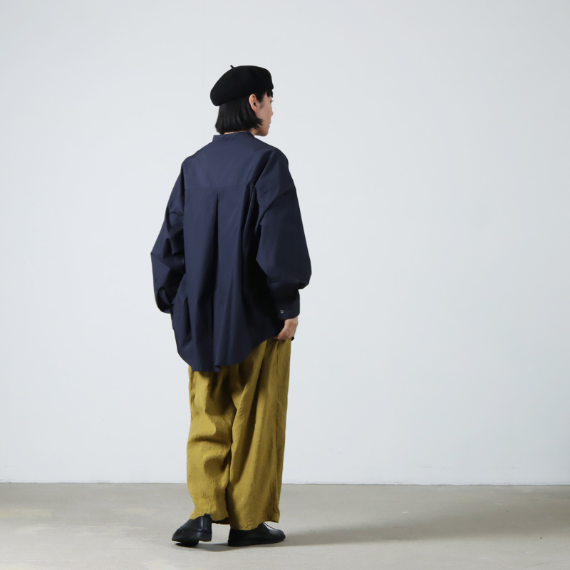 Graphpaper (グラフペーパー) Broad L/S Oversized Band Collar Shirt