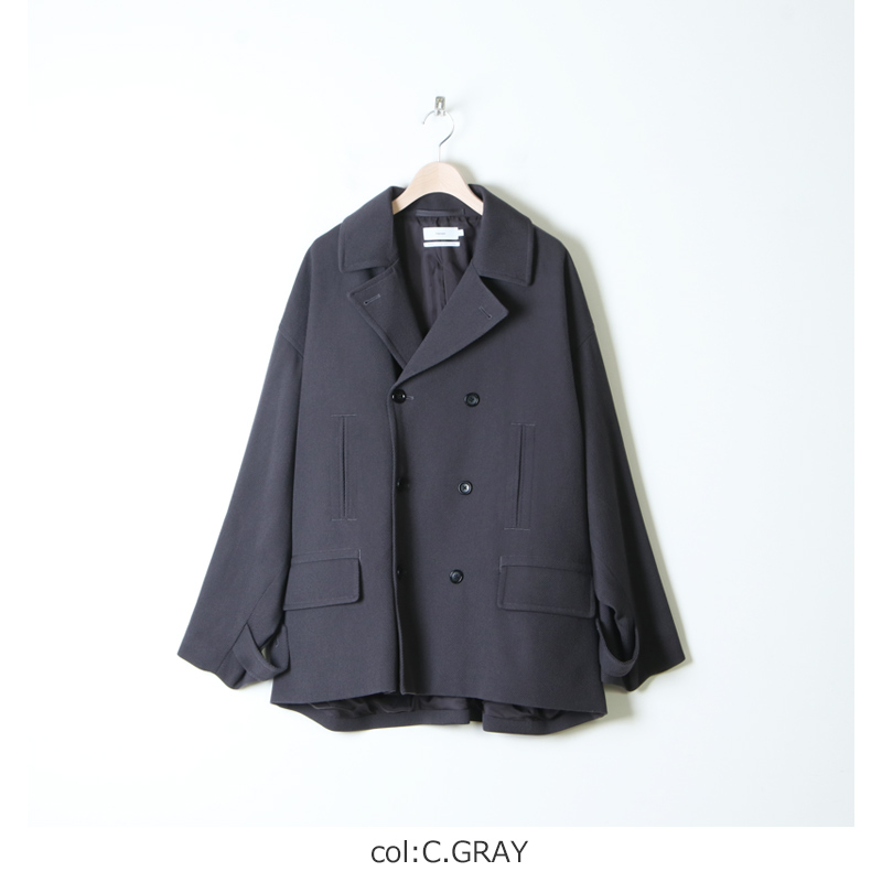 Graphpaper (グラフペーパー) Wool Kersey Pea Coat / ウールカルゼ