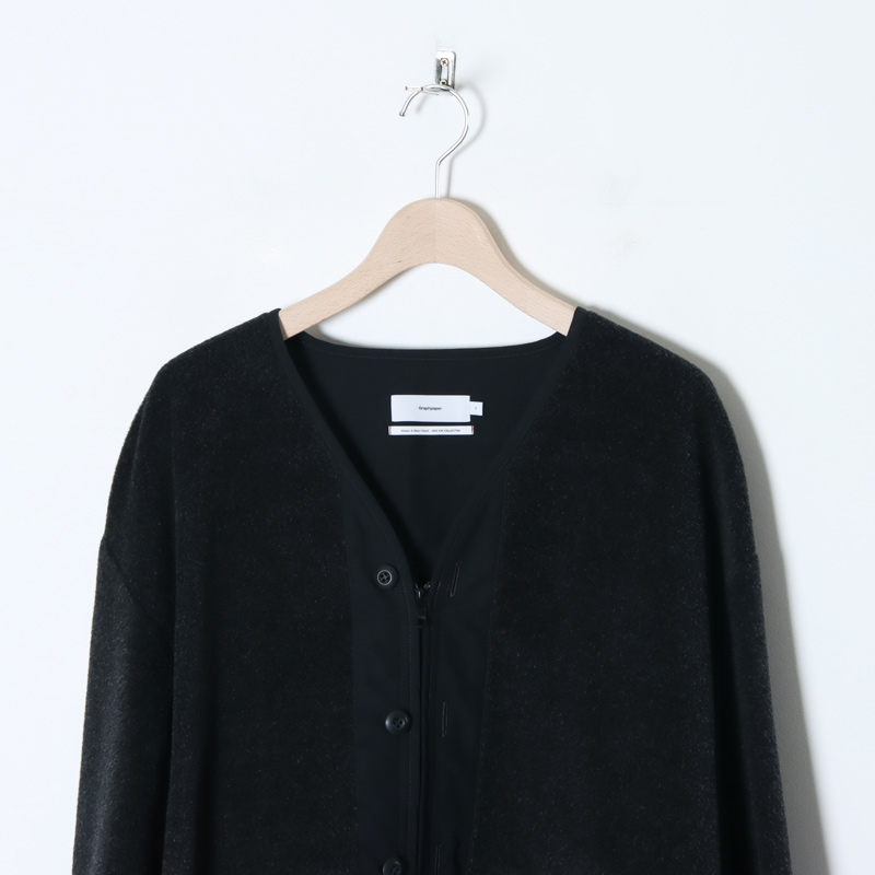 Graphpaper (グラフペーパー) Wool Alpaca Boa Collarless Blouson